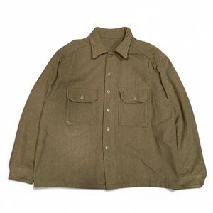 Vintage 80s MWG Wool Field Shirt Military Jacket